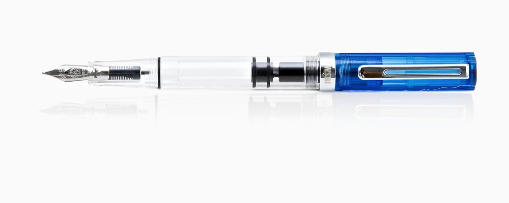 TWSBI Eco Fountain Pen - Transparent Blue, Extra Fine Nib