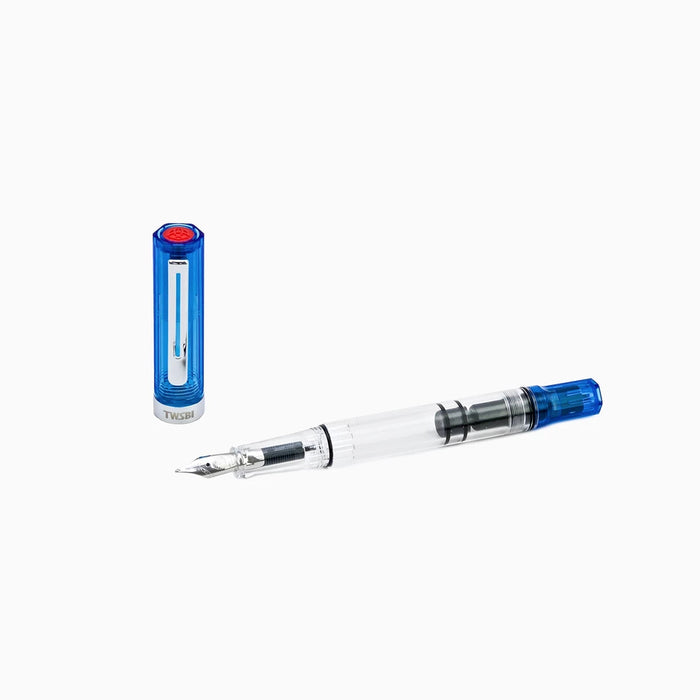 TWSBI Eco Fountain Pen - Transparent Blue, Fine Nib