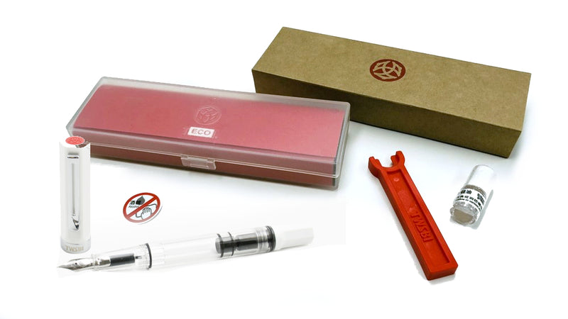 TWSBI Eco Fountain Pen - White, Fine Nib
