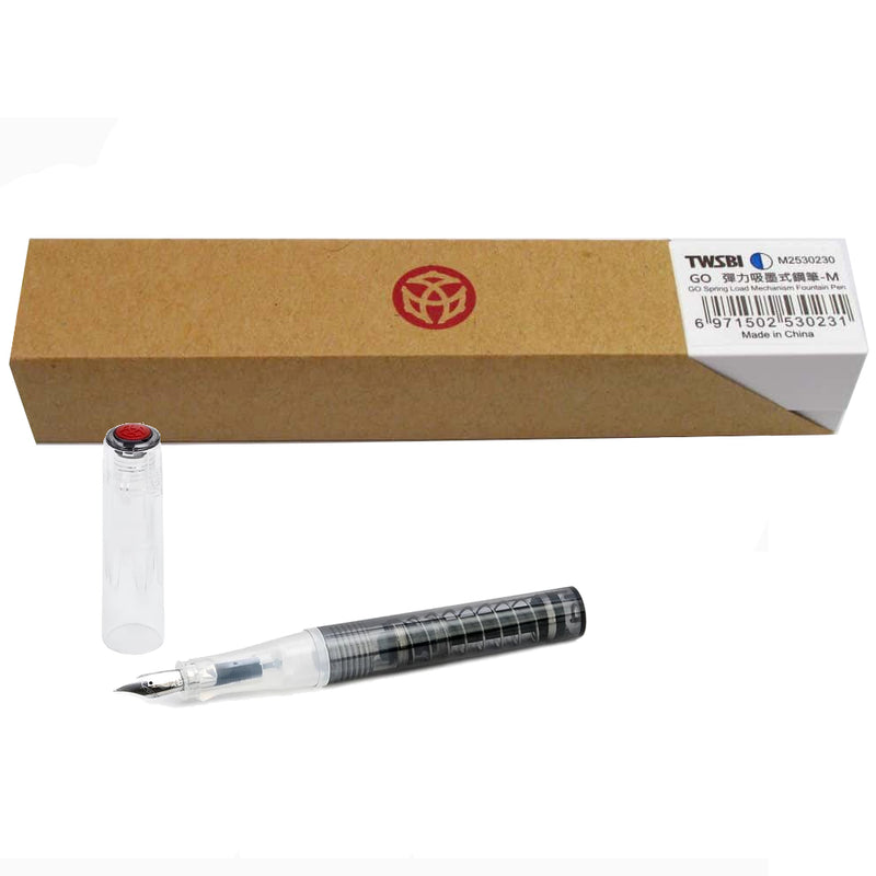 TWSBI GO Fountain Pen - Smoke 1.1mm Stub
