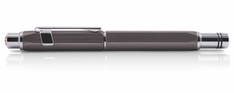 TWSBI Precision Fountain Pen - Gun Metal Grey, 1.1mm Stub Nib
