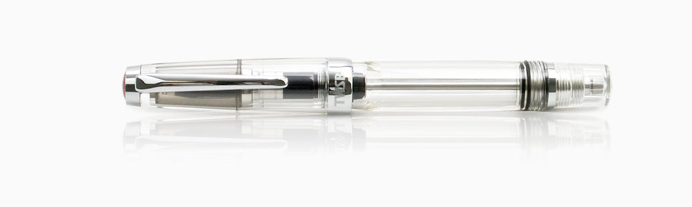TWSBI Vac Mini Fountain Pen - Clear, Broad Nib