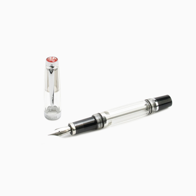 TWSBI Vac Mini Fountain Pen - Smoke, 1.1mm Stub Nib