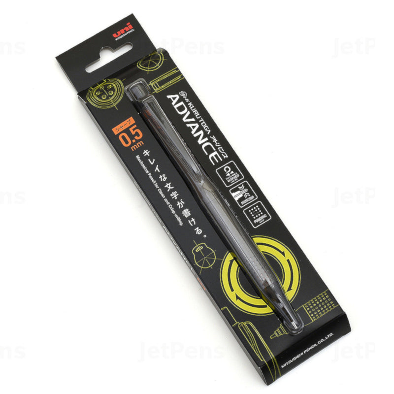 Uni Kuru Toga Advance Upgrade Mechanical Pencil - Gun Metal - 0.5 mm