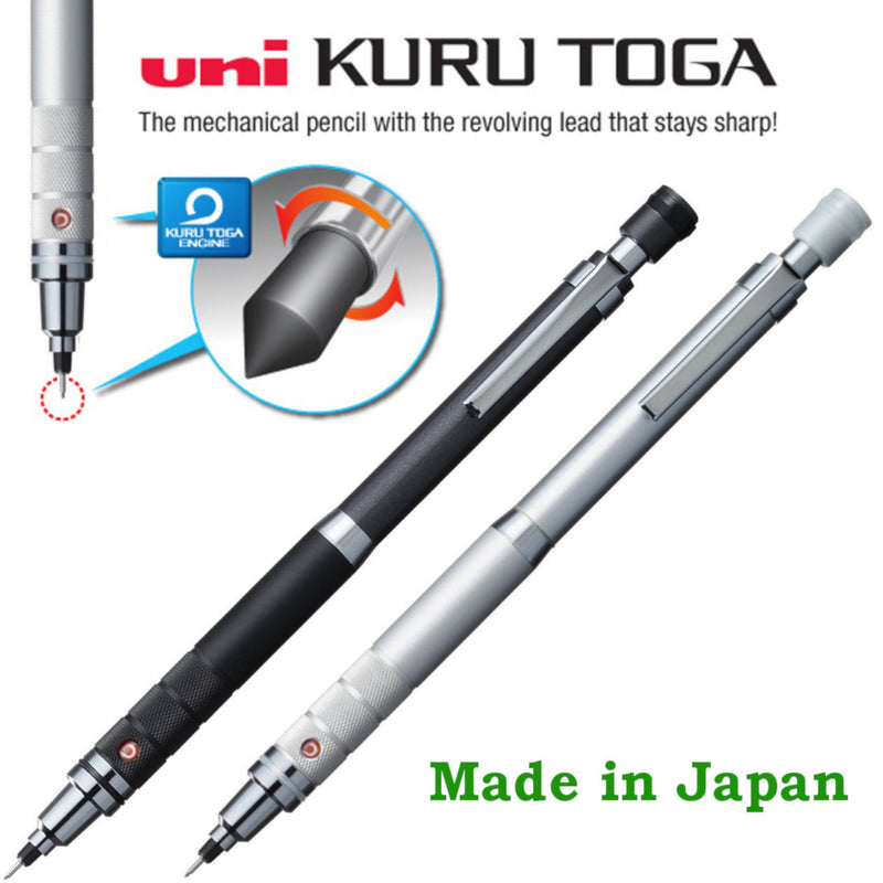Uni Kuru Toga Roulette Mechanical Pencil - Silver