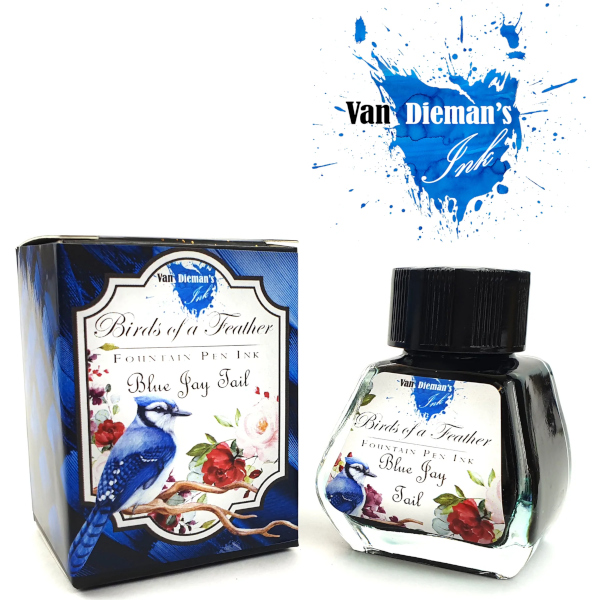Van Dieman's Birds of a Feather Ink - Blue Jay Tail 30ml