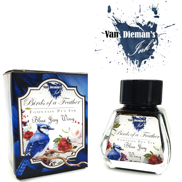 Van Dieman's Birds of a Feather Ink - Blue Jay Wing 30ml