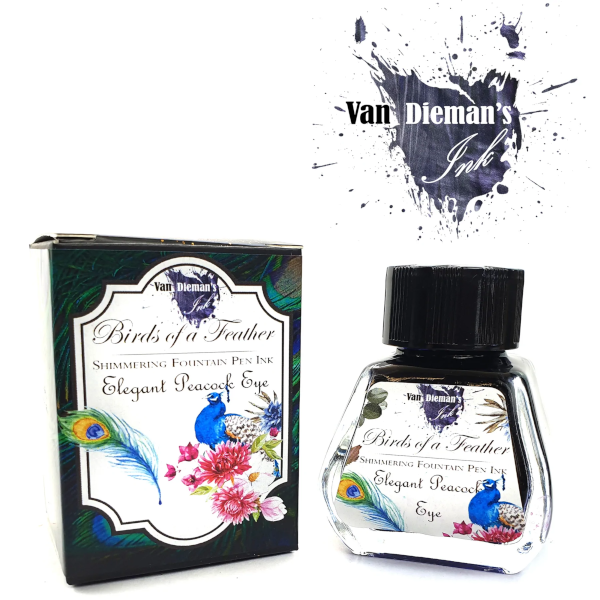 Van Dieman's Birds of a Feather Ink - Elegant Peacock Eye - Shimmering 30ml