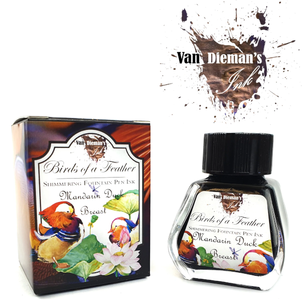 Van Dieman's Birds of a Feather Ink - Mandarin Duck Breast - Shimmering 30ml