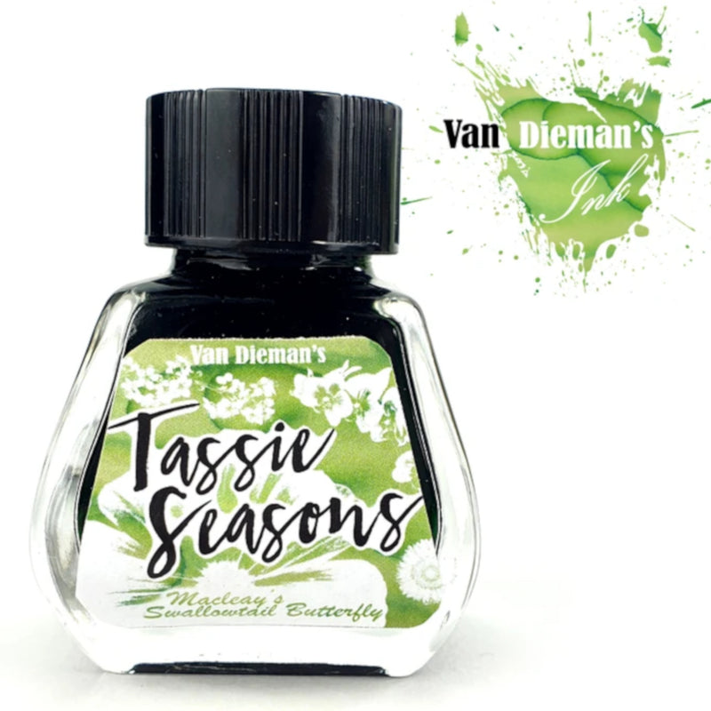 Van Dieman's Fountain Pen Ink - Tassie Seasons (Spring) Macleay's Swallowtail Butterfly 30ml