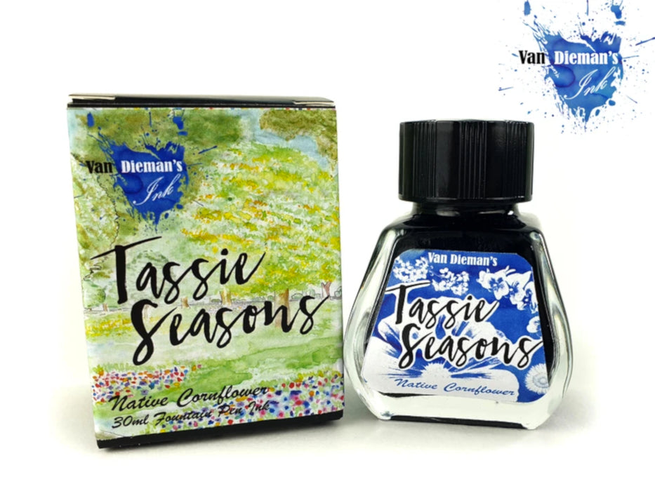 Van Dieman's Fountain Pen Ink - Tassie Seasons (Spring) Native Cornflower