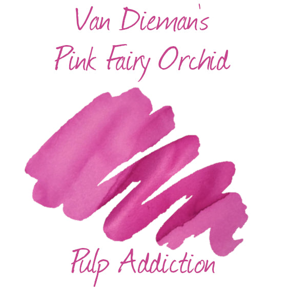 Van Dieman's Fountain Pen Ink - Tassie Seasons (Spring) Pink Fairy Orchid