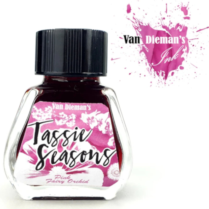 Van Dieman's Fountain Pen Ink - Tassie Seasons (Spring) Pink Fairy Orchid