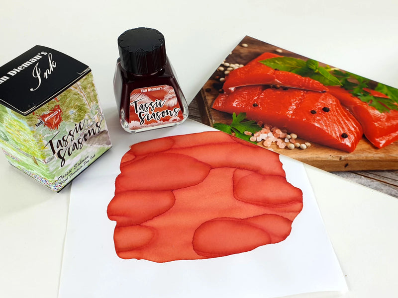 Van Dieman's Fountain Pen Ink - Tassie Seasons (Summer) Tassie Salmon