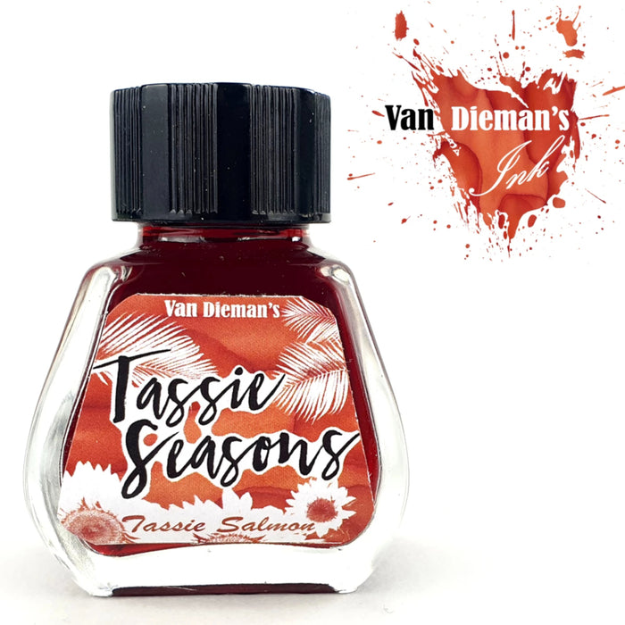 Van Dieman's Fountain Pen Ink - Tassie Seasons (Summer) Tassie Salmon