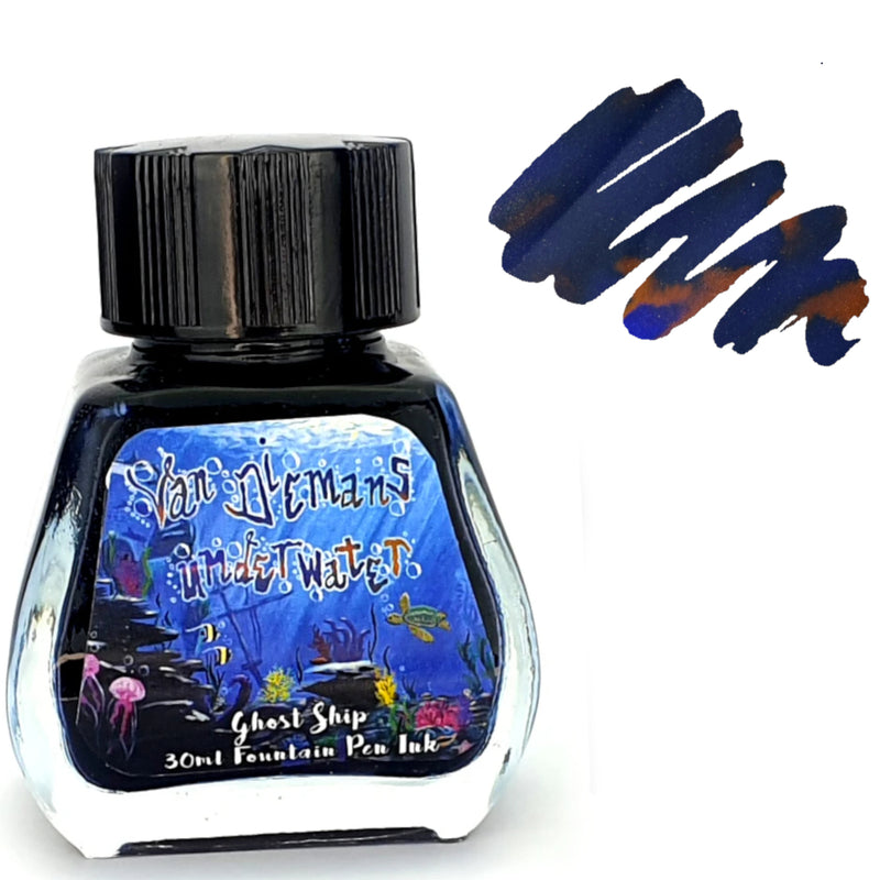 Van Dieman's Fountain Pen Ink - (Underwater) Ghost Ship 30ml