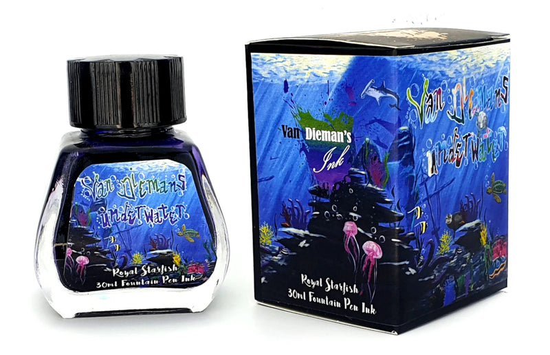 Van Dieman's Fountain Pen Ink - (Underwater) Royal Starfish 30ml