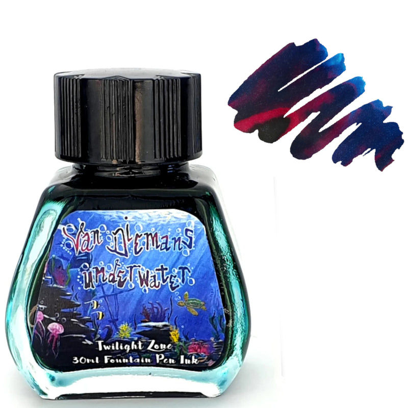Van Dieman's Fountain Pen Ink - (Underwater) Twilight Zone 30ml