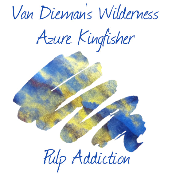 Van Dieman's Wilderness Fountain Pen Ink - Azure Kingfisher