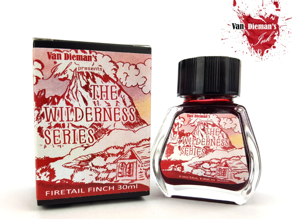 Van Dieman's Wilderness Fountain Pen Ink - Firetail Finch
