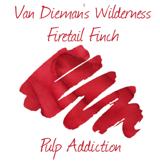 Van Dieman's Wilderness Fountain Pen Ink - Firetail Finch