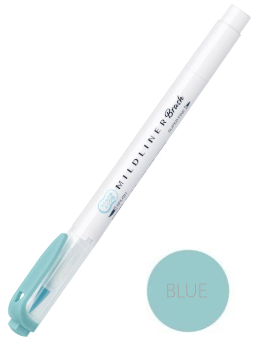 Zebra Mildliner Brush Pen - Blue