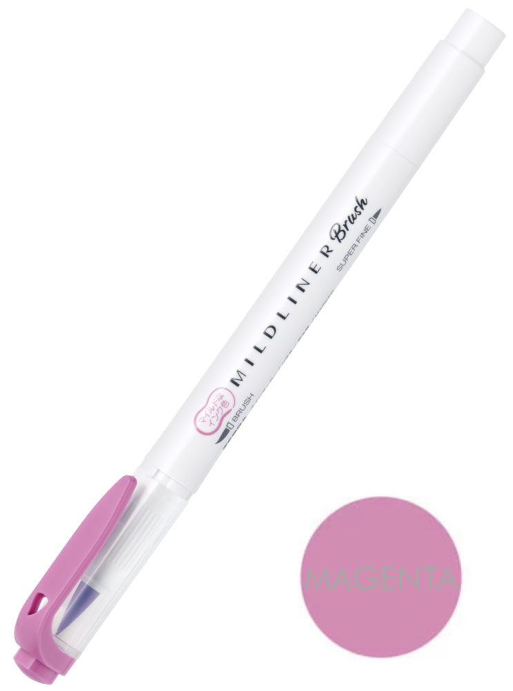 Zebra Mildliner Brush Pen - Magenta