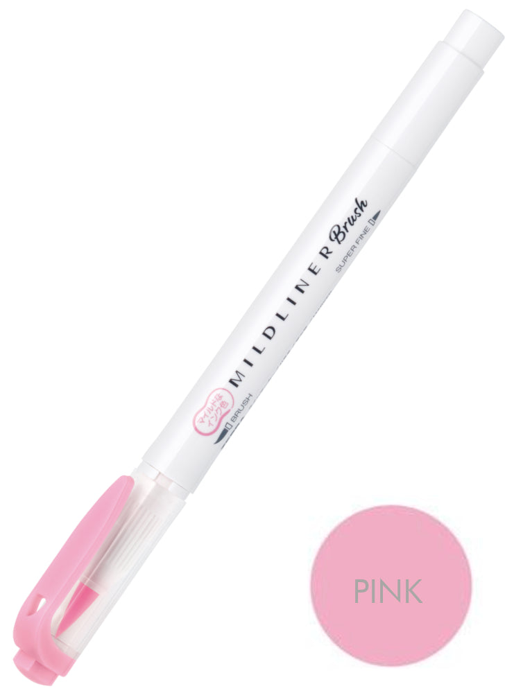 Zebra Mildliner Brush Pen Mild Pink