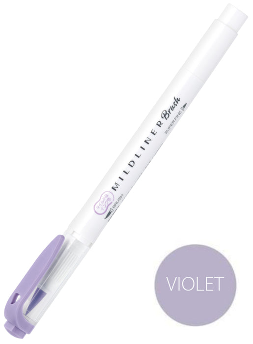 Zebra Mildliner Brush Pen - Violet