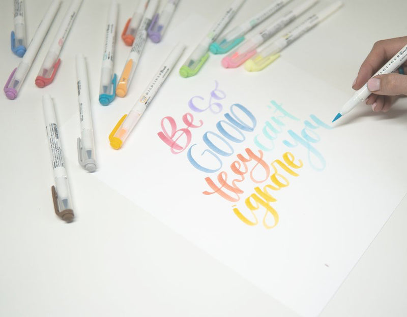 Zebra Mildliner Brush Pen Bright and Mild Set - 5pc