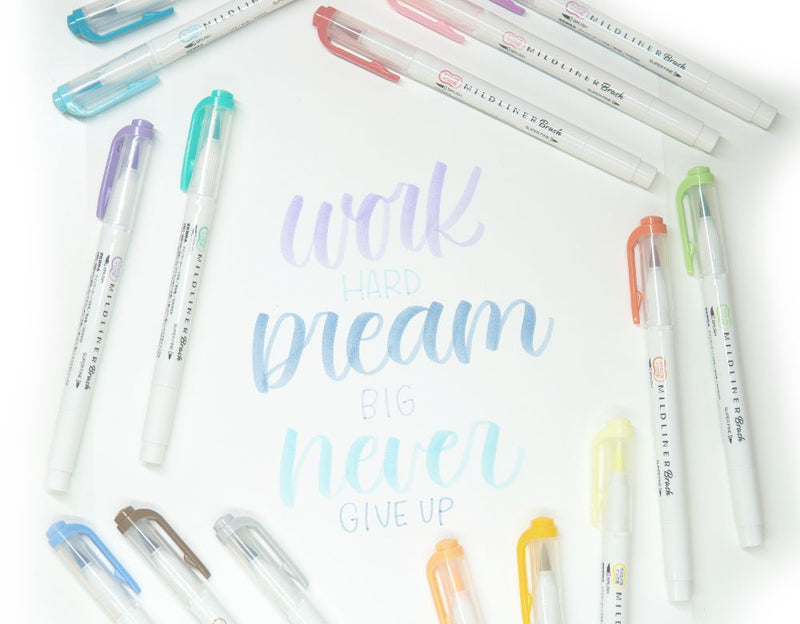 Zebra Mildliner Brush Pen - Vermillion