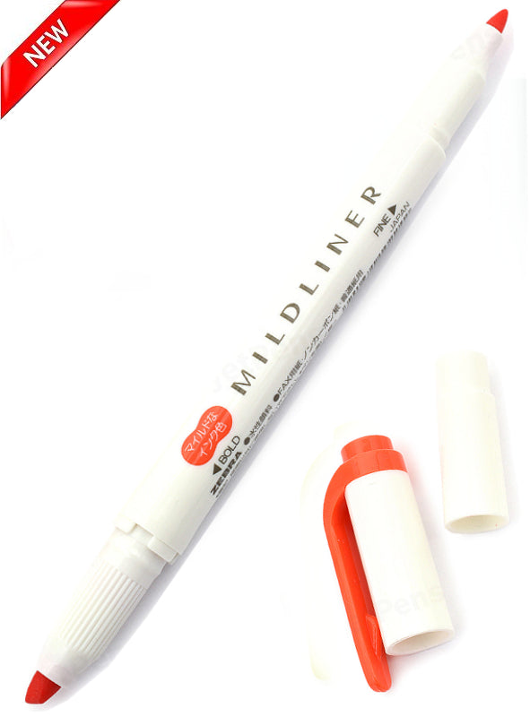 Zebra Mildliner Double Tip Marigold Highlighter