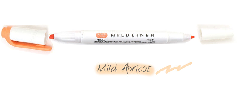 Zebra Mildliner Double Tip Mild Apricot Highlighter