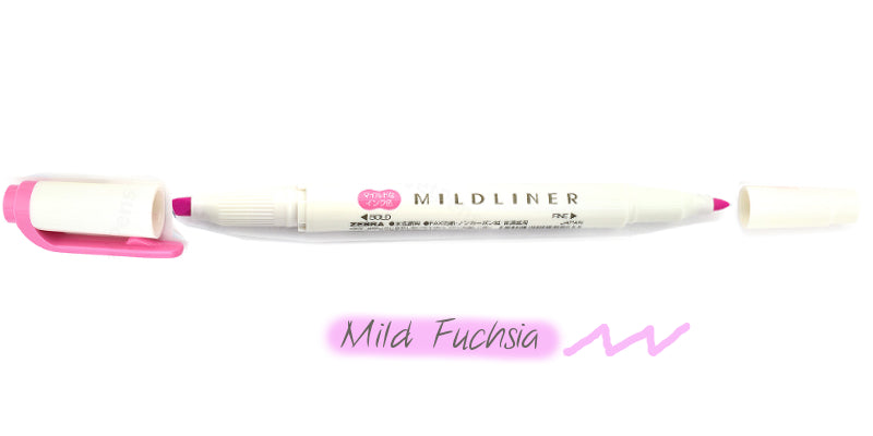 Zebra Mildliner Double Tip Mild Fuchsia Highlighter