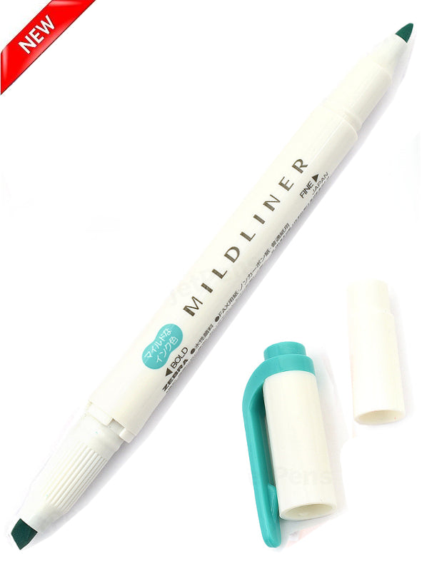 Zebra Mildliner Double Tip Summer Green Highlighter