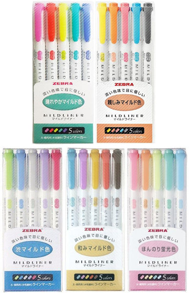 Zebra Mildliner Highlighter Complete Set - 25pc