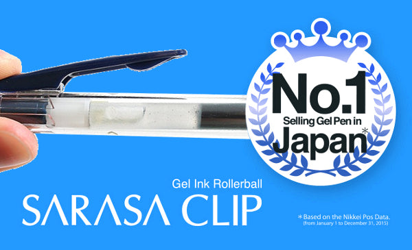 Zebra Sarasa Clip Gel 1.0mm Blue Black Rollerball Pen