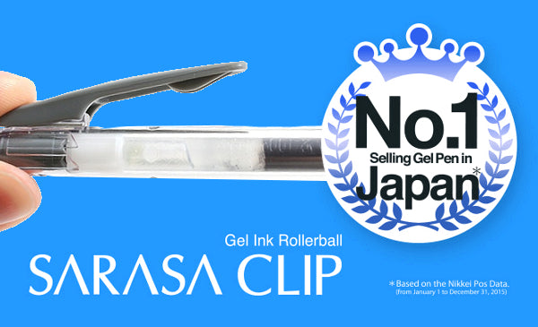 Zebra Sarasa Clip Gel 0.7mm Grey Rollerball Pen