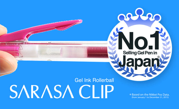Zebra Sarasa Clip Gel 0.7mm Magenta Pink Rollerball Pen
