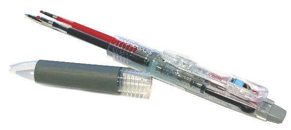 Zebra Sarasa 2 Colour Clear 0.5 Multi Gel Pen + Pencil