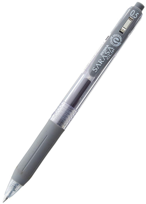 Zebra Sarasa Clip Gel 0.5mm Grey Rollerball Pen