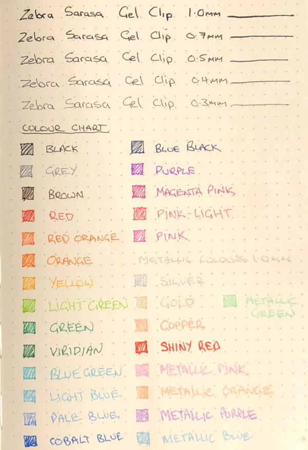 Zebra Sarasa Clip Gel 0.7mm Brown Rollerball Pen