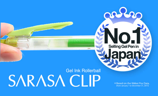 Zebra Sarasa Clip Gel 0.7mm Light Green Rollerball Pen