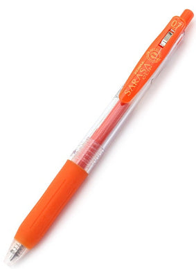 Zebra Sarasa Clip Gel 0.7mm Red Orange Rollerball Pen — Pulp Addiction