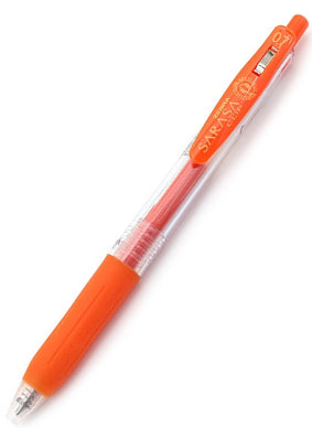 Zebra Sarasa Clip Gel 0.7mm Red Orange Rollerball Pen