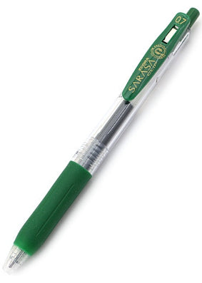 Zebra Sarasa Clip Gel 0.7mm Viridian Green Rollerball Pen