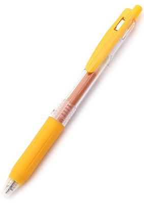Zebra Sarasa Clip Gel 0.7mm Yellow Rollerball Pen