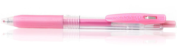 Zebra Sarasa Clip Gel 1.0mm Shiny Pink Rollerball Pen