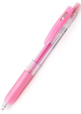Zebra Sarasa Clip Gel 1.0mm Shiny Pink Rollerball Pen