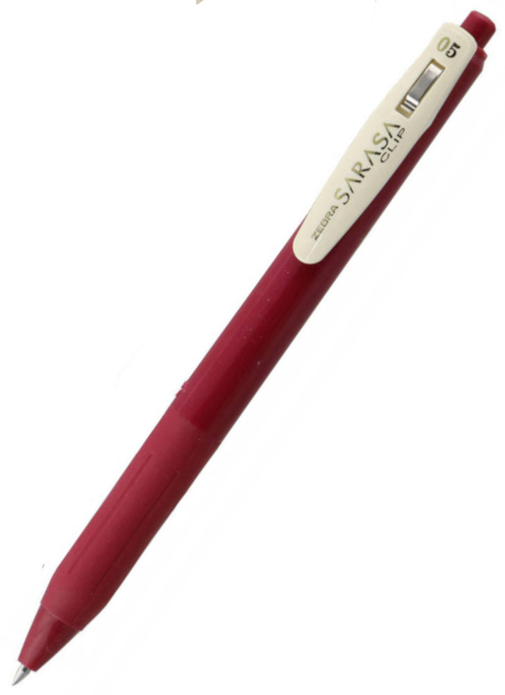 Zebra Sarasa Clip Gel Vintage Rollerball Pen - Cassis Black
